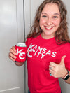 Kansas City Block Red Unisex Tee