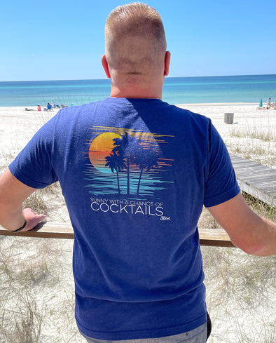 Sunny, Chance of Cocktails Unisex Tee