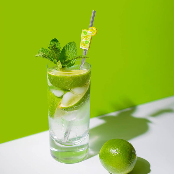 Cocktail Recipe Straws & Drink Charms: Variety Pack