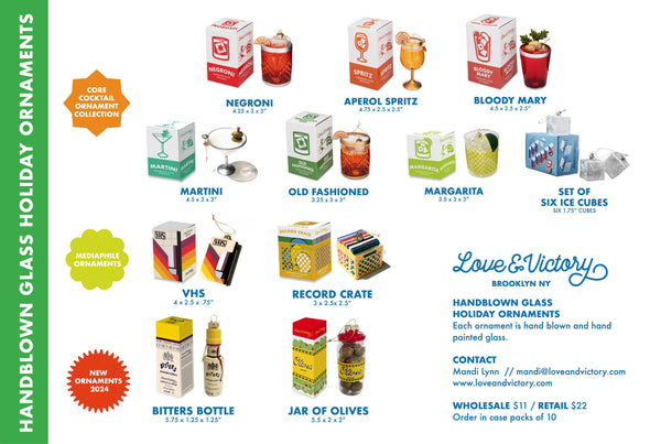 Old Fashioned Cocktail Holiday Ornament Chritmas Decor