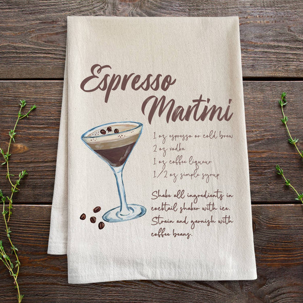 Espresso Martini Recipe - Watercolor Kitchen Towels