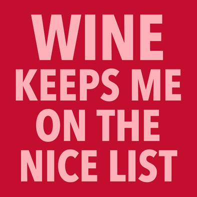 Holiday Cocktail Napkins | Wine Nice List -20ct: Default Title