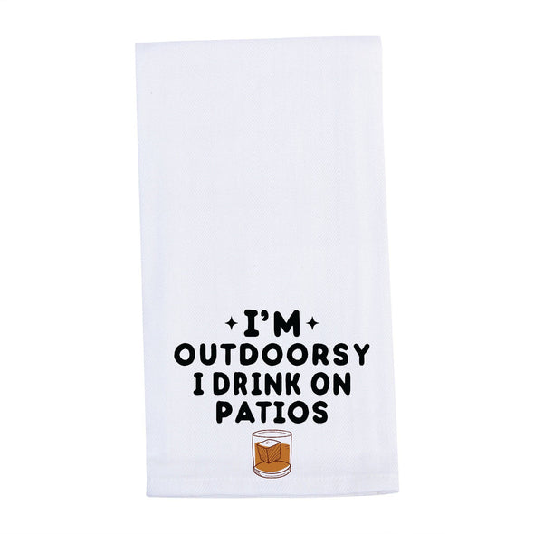 I'm Outdoorsy Tea Towel