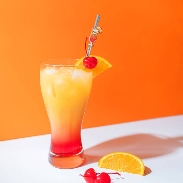 Cocktail Recipe Straws & Drink Charms: Variety Pack