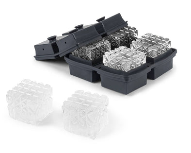 Cocktail Ice Cube Silicone Ice Tray: Crystal