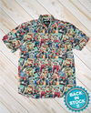 Retro Liquor Cards Unisex Button Up