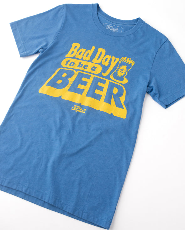 Bad Day to be a Beer Blue Unisex Blended T-Shirt