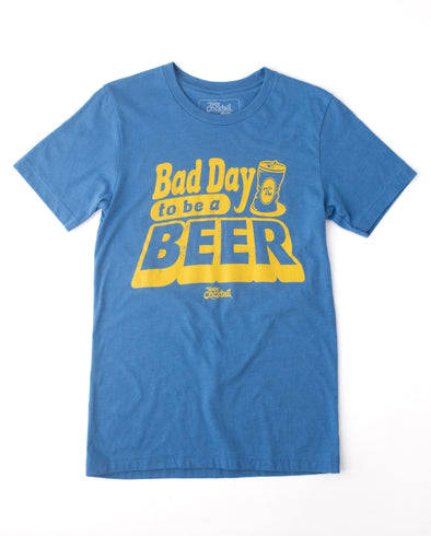 Bad Day to be a Beer Blue Unisex Blended T-Shirt