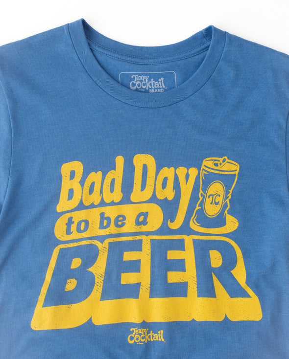 Bad Day to be a Beer Blue Unisex Blended T-Shirt