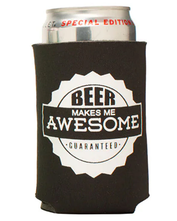 Beer Makes Me Awesome Collapsible Boozie
