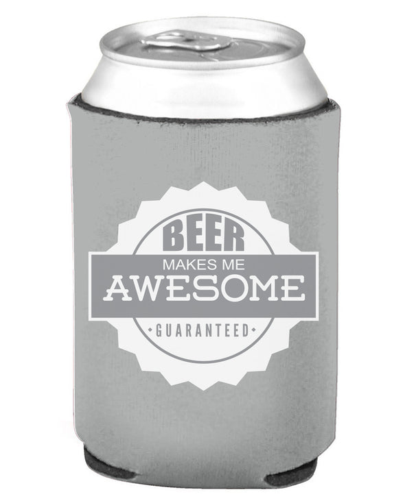 Beer Makes Me Awesome Collapsible Boozie