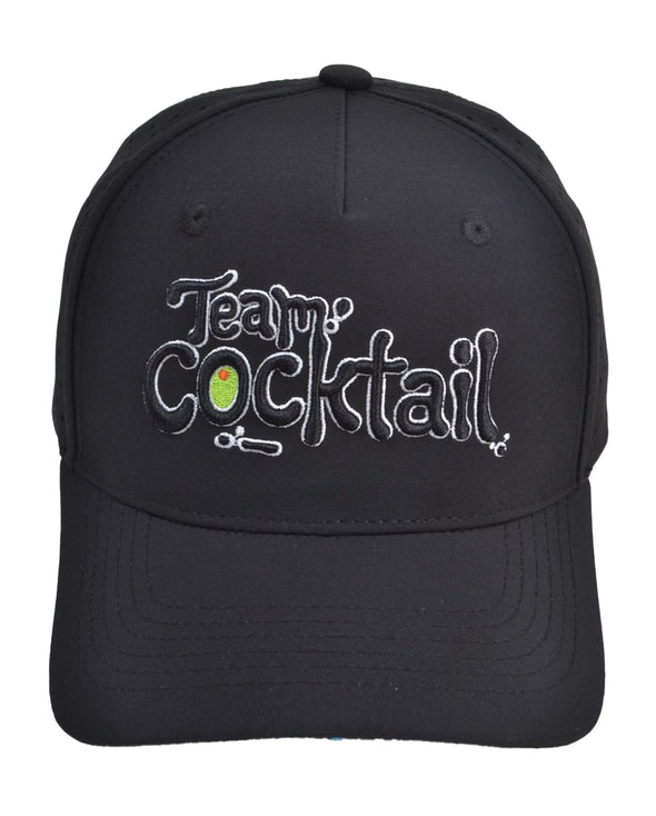 Logo w/ Tropical Buckets Performance Hat (Black)
