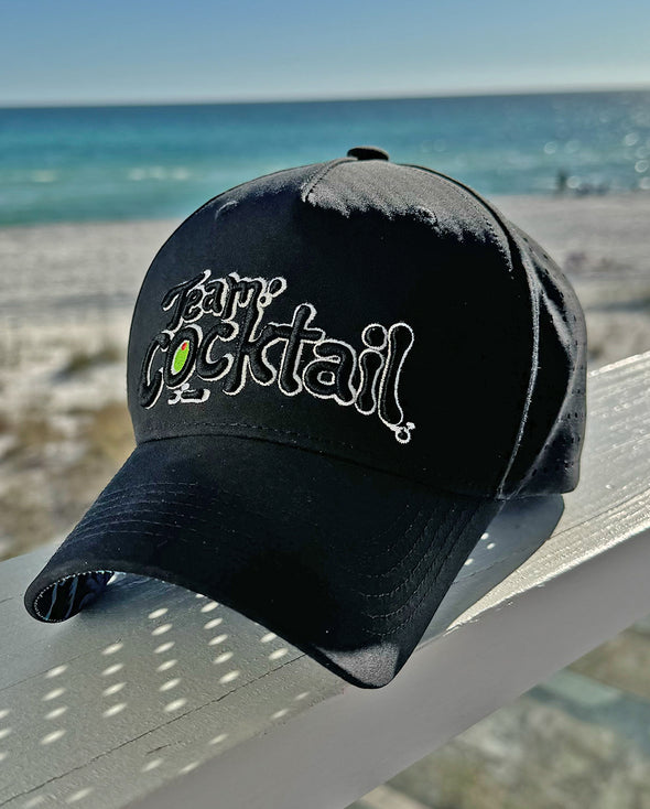Logo w/ Tropical Buckets Performance Hat (Black)