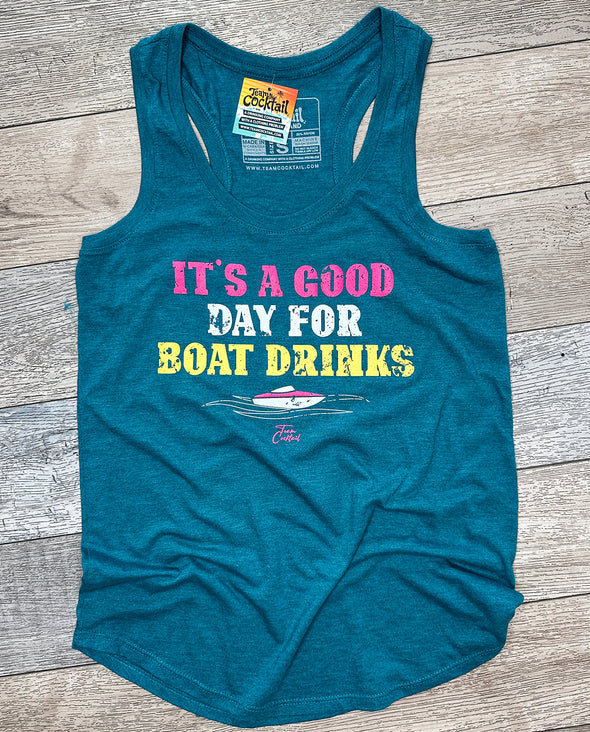 Boat Drinks Ladies Triblend Tank