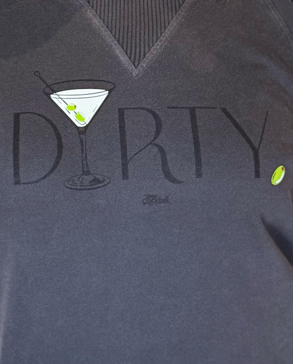 DIRTY Martini. Ladies Terry Crew Sweatshirt