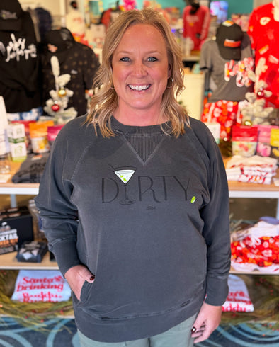 DIRTY Martini. Ladies Terry Crew Sweatshirt