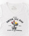 Drink All Day Ladies Triblend V-Neck T-Shirt