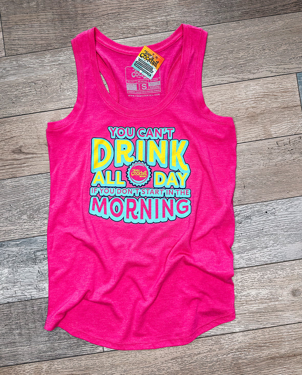 Drink All Day Ladies Triblend Tank