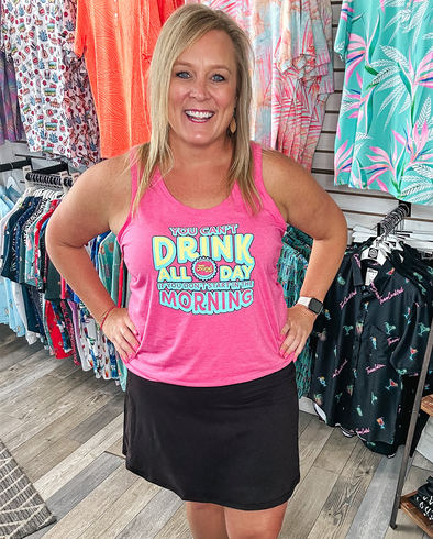 Drink All Day Ladies Triblend Tank