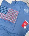 Drinking Flag Ladies Triblend Vneck Tee