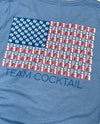Drinking Flag Ladies Triblend Vneck Tee