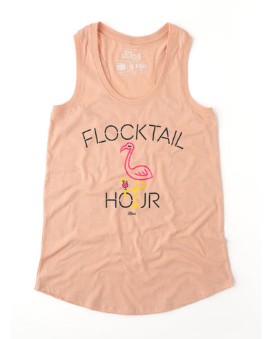 Flocktail Hour Ladies Triblend Tank-Top