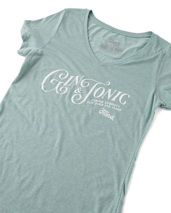 Gin & Tonic Ladies Triblend V-Neck T-Shirt