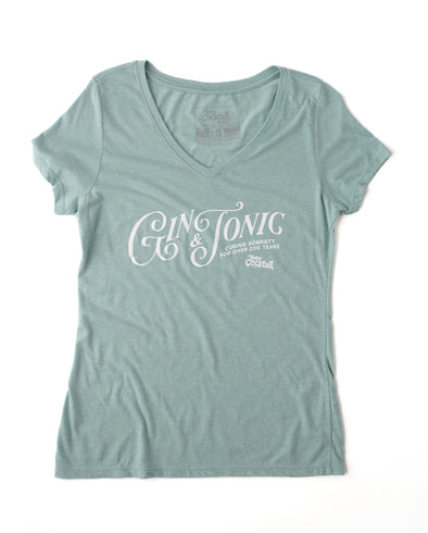 Gin & Tonic Ladies Triblend V-Neck T-Shirt