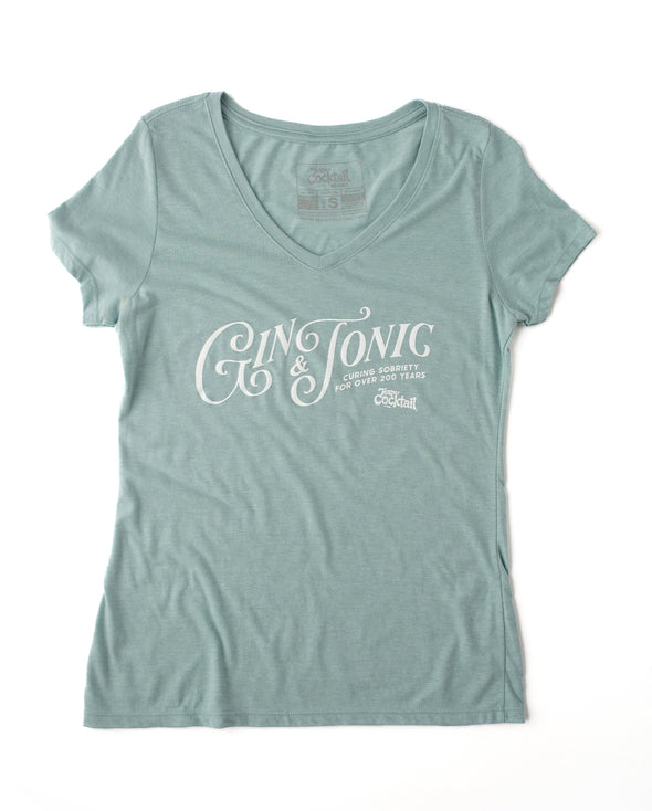 Gin & Tonic Ladies Triblend V-Neck T-Shirt