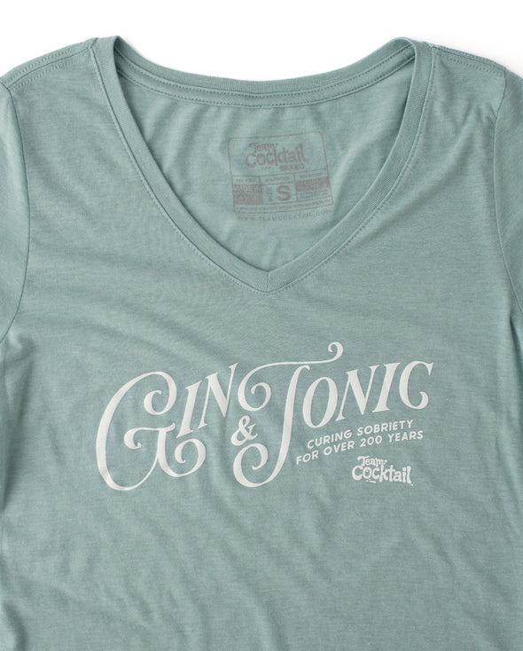 Gin & Tonic Ladies Triblend V-Neck T-Shirt