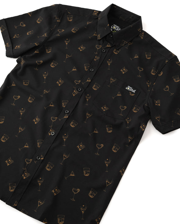 Golden Cocktails Unisex Button Up
