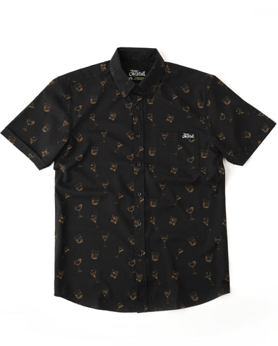 Golden Cocktails Unisex Button Up
