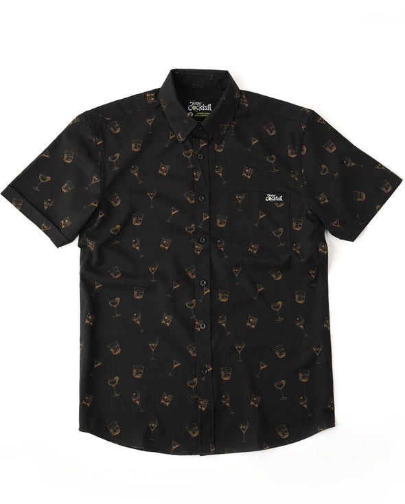 Golden Cocktails Unisex Button Up