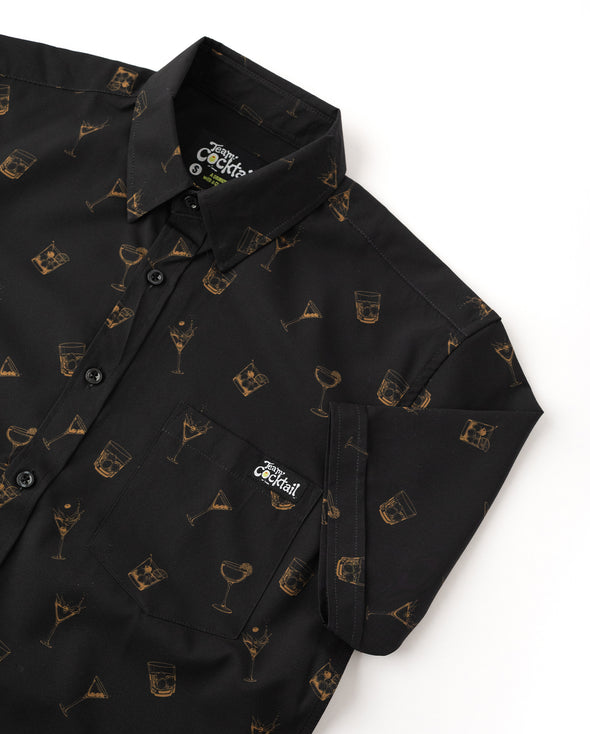 Golden Cocktails Unisex Button Up