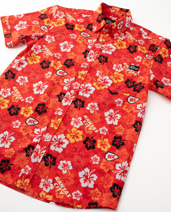 Tropical Kansas City Football Unisex Button Up