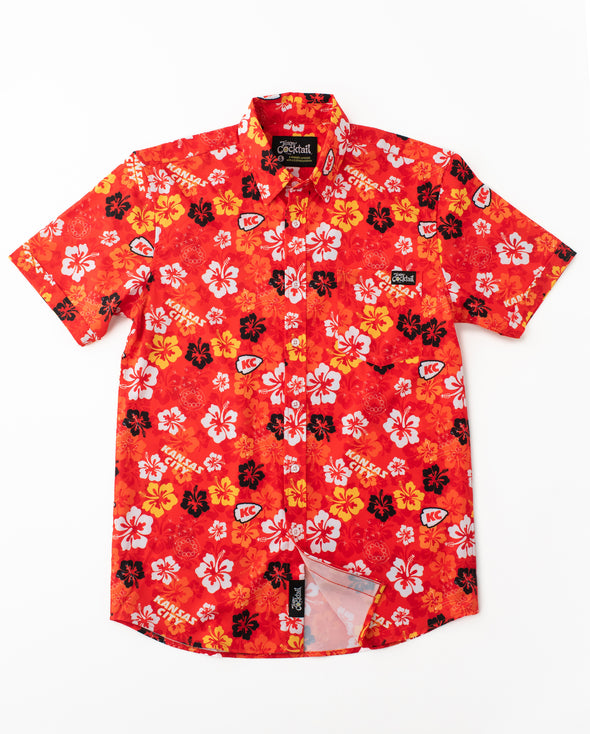 Tropical Kansas City Football Unisex Button Up