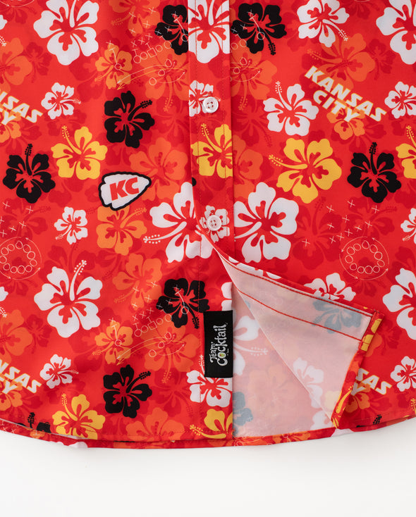 Tropical Kansas City Football Unisex Button Up