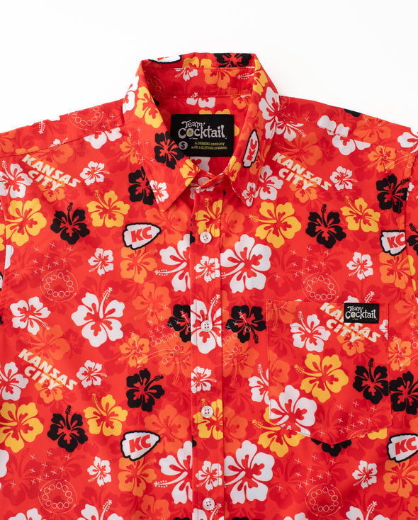 Tropical Kansas City Football Unisex Button Up