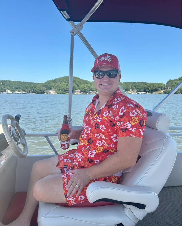 Tropical Kansas City Football Unisex Button Up