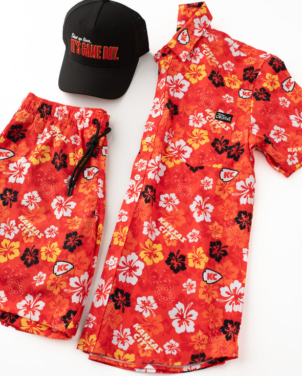 Tropical Kansas City Hybrid Swim Shorts