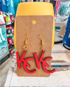 KC Wood Earrings