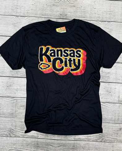 Kansas City Retro Unisex Tee (Black)