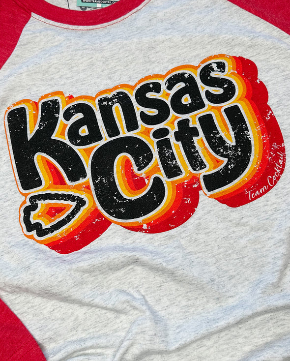 Kansas City Retro Unisex Raglan Tee