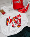 Kansas City Floral Text Ladies Tank