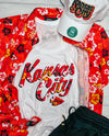 Kansas City Floral Text Ladies Tank