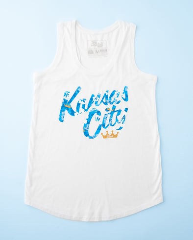 KC Royal Floral Text Ladies Tank