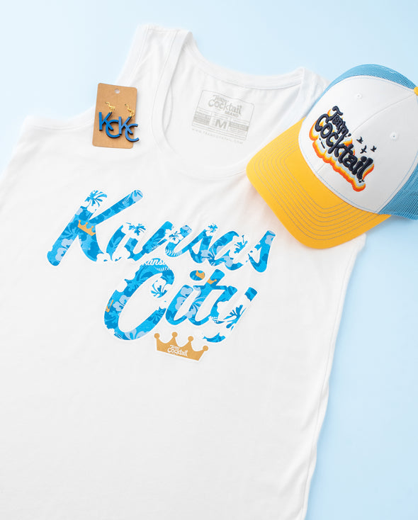 KC Royal Floral Text Ladies Tank