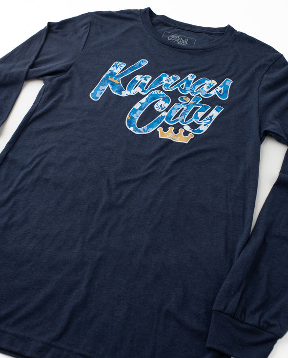 KC Royal Floral Text Unisex Longsleeve Tee