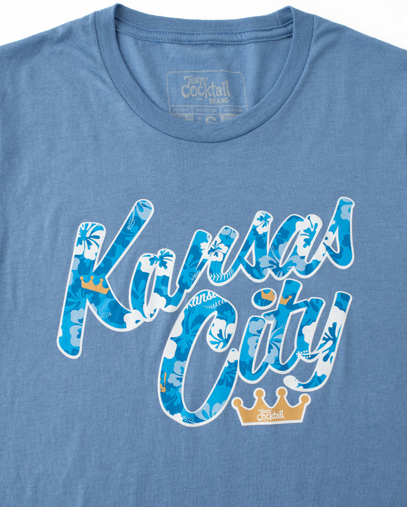 KC Royal Floral Text Unisex Triblend Tee