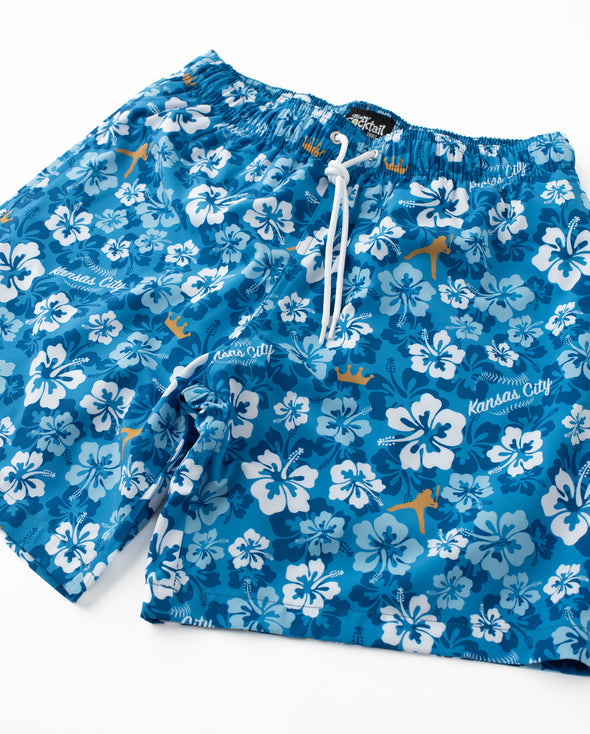 KC Royal Floral Hybrid Swim Shorts